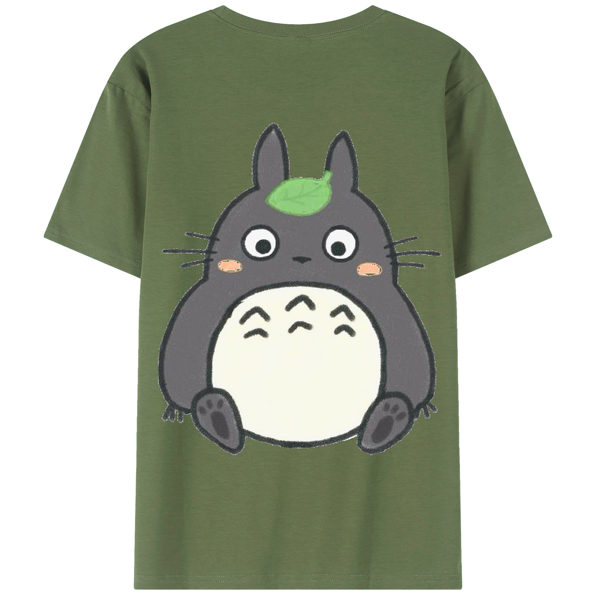 （画像用） となりのトトロ 草壁メイ 草壁サツキ My Neighbor Totoro Satsuki Kusakabe Mei Kusakabe 綿100％ メンズ半袖Tシャツ（バックプリント） 通気性
